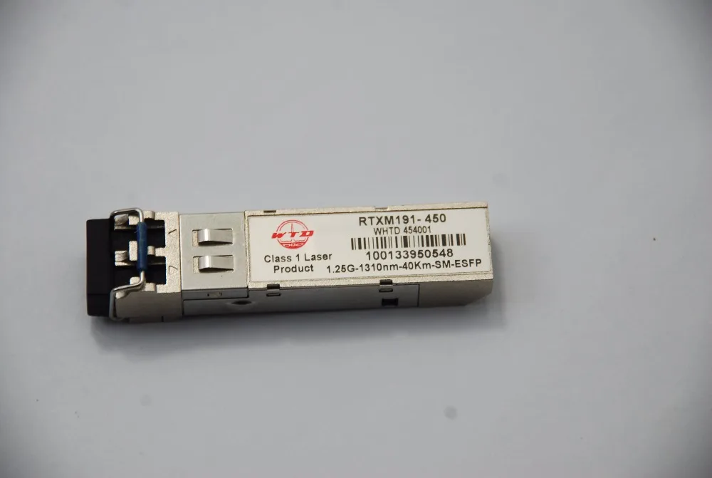 WTD RTXM191-450 1.25G SFPトランシーバー 1310nm 40km データセンター用