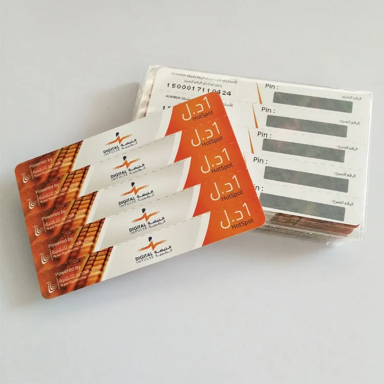 
Пользовательская пластиковая/ПВХ/бумага с кодом царапин, предоплата перезарядки 