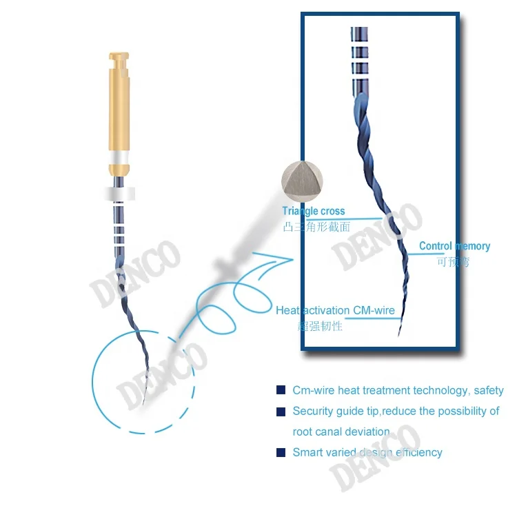 
2021 DENCO, Китай, стоматологическая Тепловая активация, супер напильники III, высокое качество, NITI CE, новинка, лучший поставщик, горячая Распродажа, медицинский инструмент 