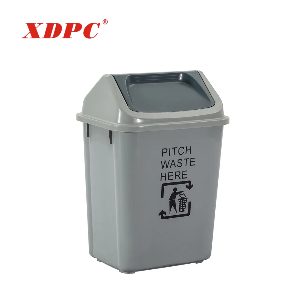 Производство Китай пластиковый 10 литровый Крытый Современный мусорный ящик маленький мусорный бак мусорное ведро с распашной крышкой для дома
