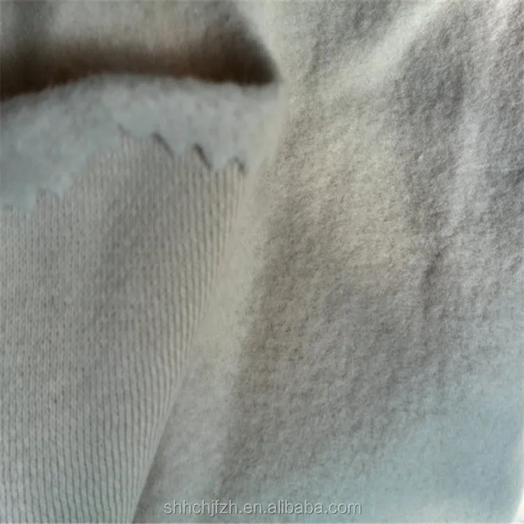 Bambus-Fleece-Stoff fr Sweatshirts oder Hoodies 400 GSM  Bambus-Baumwoll-Fleece Gestrickter Baumwoll-Bambus Gebrsteter Terry-Stoff