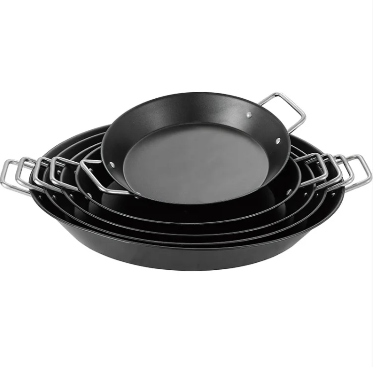 Aluminum Round Spanish Paella Pan With Nonstick Coating Buy Paella