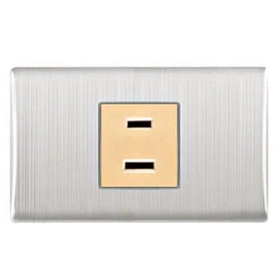 New Glass Touch Switch US Outlet Panel Heat Resistant Socket