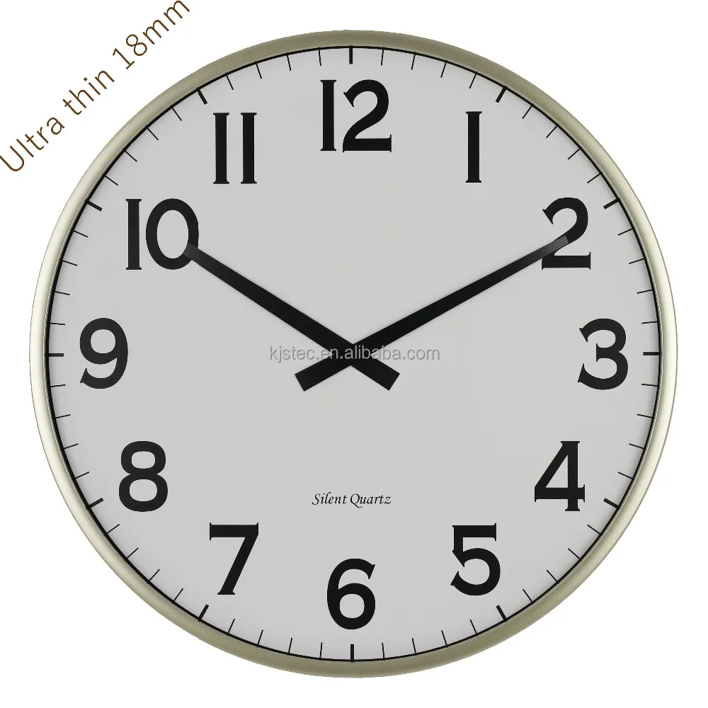 40cm Taiwan Silent Quartz Black 16 Inch Gold Art Ultra Thin Wall Clock Buy 16 Inch Gold Art Wall Clock