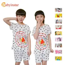 New Design Baby Boys Pajama Sets 2 pcs Cartoon Pattern Sleepwear Sets For Homewear Kids Girls