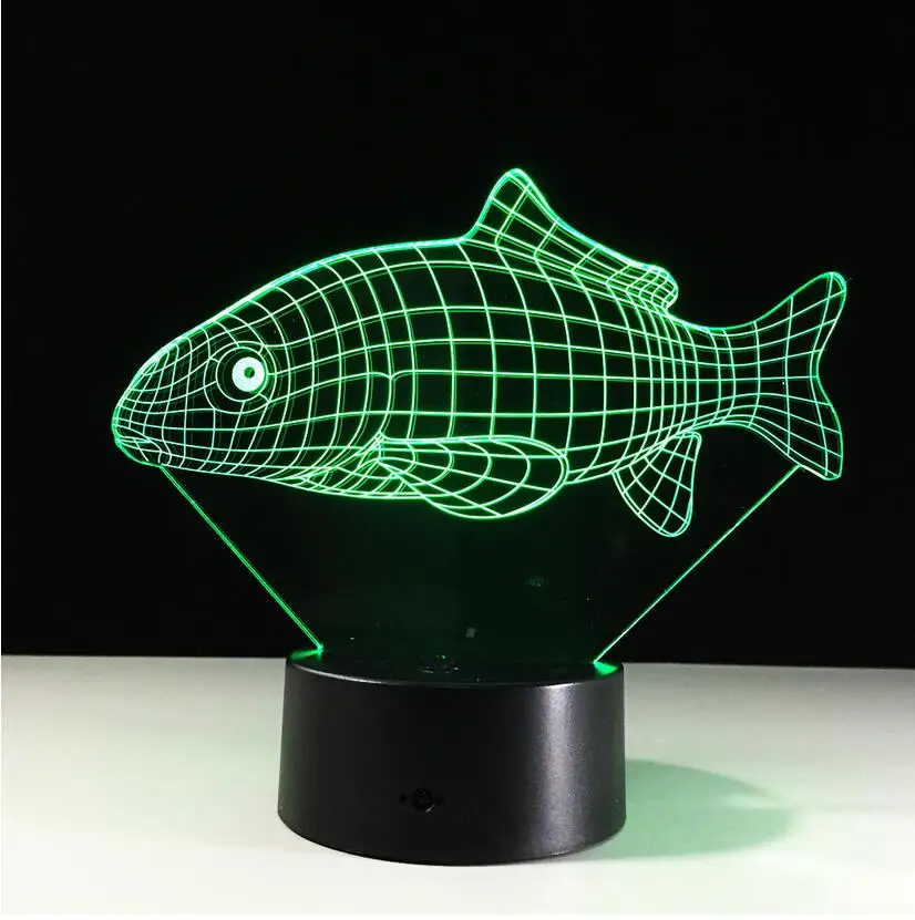 Lampada 3D Fiore Illusione Ottica Con 7 Colori E Touch - Luce Notturna USB In Acrilico Per Decorazione Casa
