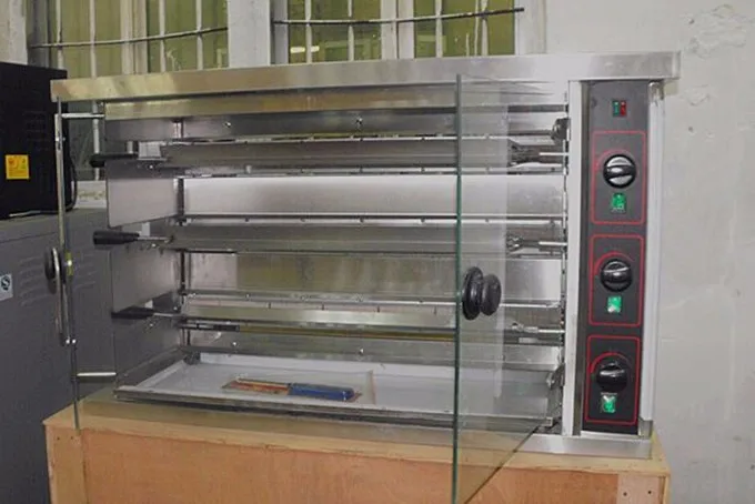 
 3-стержень Газ аппарат для приготовления курицы Гриль машина для продажи  