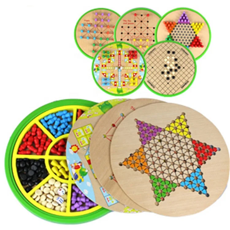 Оптовая продажа шашки 5 в 1 для самолета шахматы разных игр