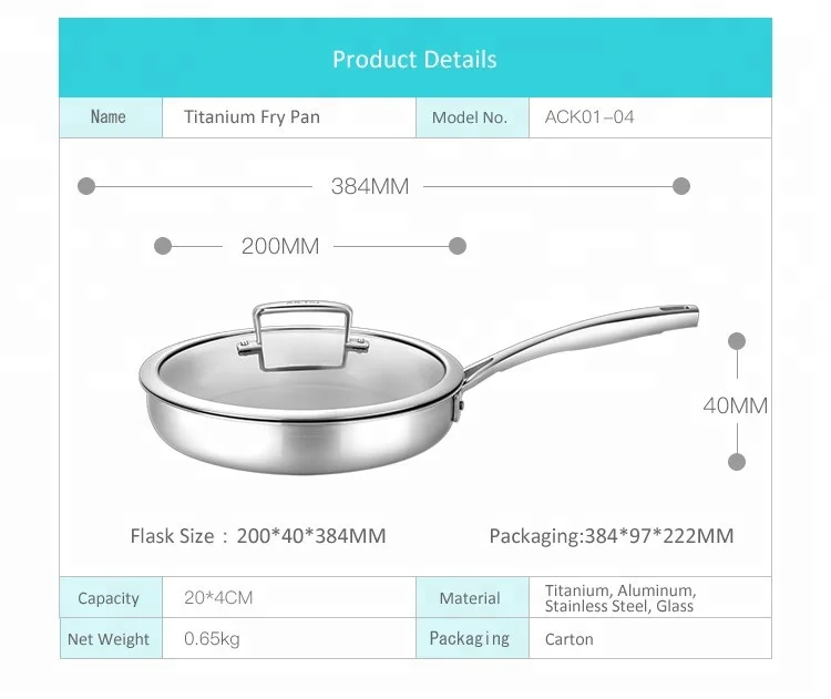 2025  Best Frying Pan and Skillets Frying Pan Titanium