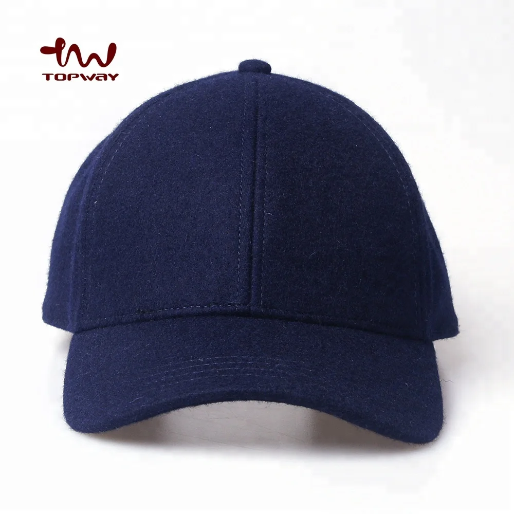 100% Wool Acrylic 6-Panel Cap Sporty Versatile Style
