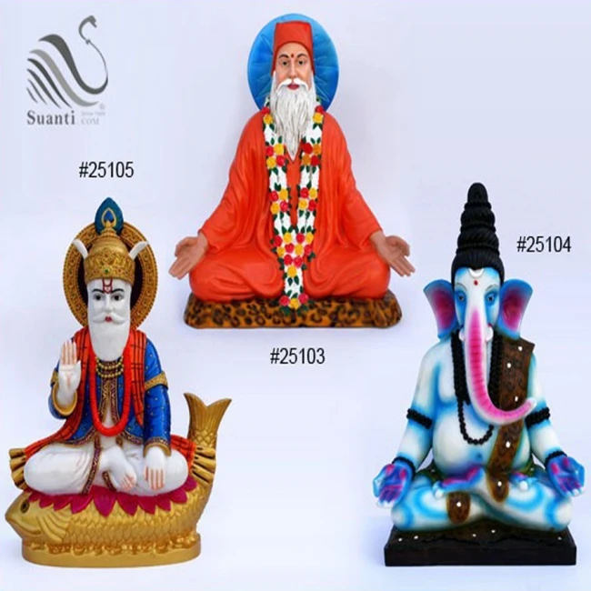 Decoration Items Resin Holy Colorful Hindu God Statue Wholesale Buy