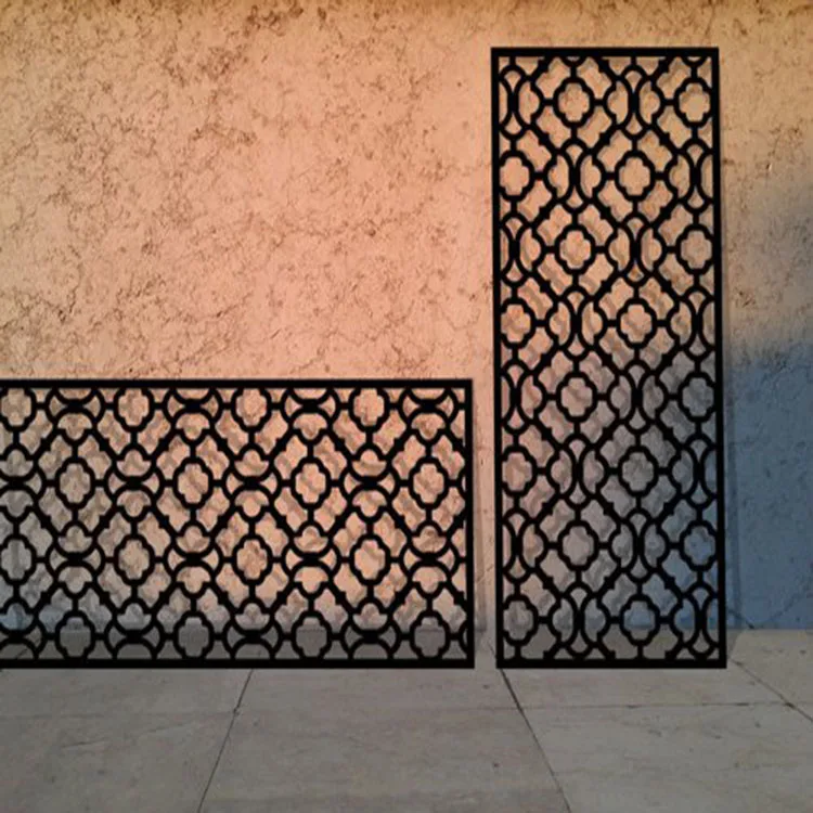 Современный стиль лазерная резка металлические экраны подвесной разделитель комнаты для отеля и дома