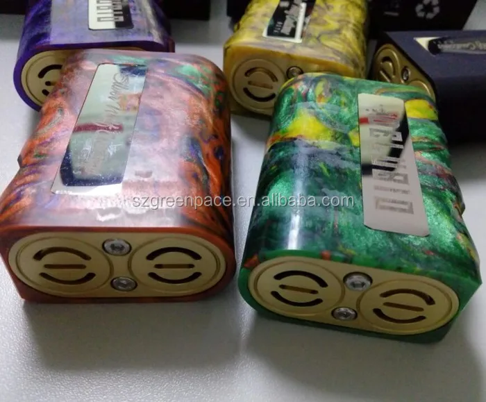 2017, Новое поступление, электронная сигарета, двойная 18650 смола, Delubio box mod, оптовая продажа