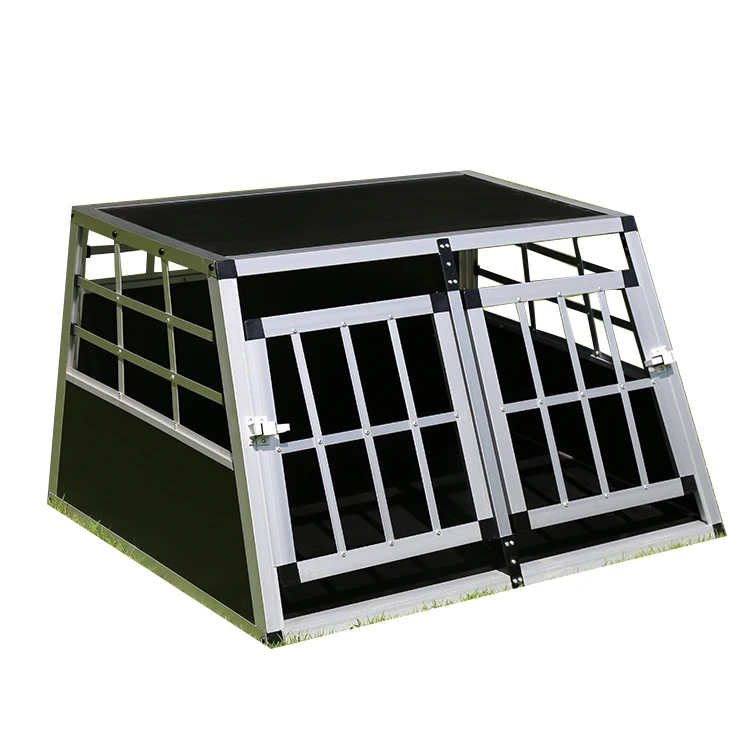 Doors Crate Pet Carriers Houses Transport Car Travel Metal Small