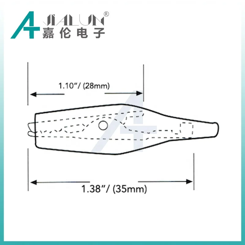 JIALUN пластиковый маленький зажим типа крокодил для тестовых проводов соединительные провода