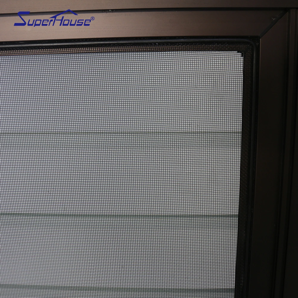 Classic Design Smooth Aluminium Glass Louver Window with Flyscreen