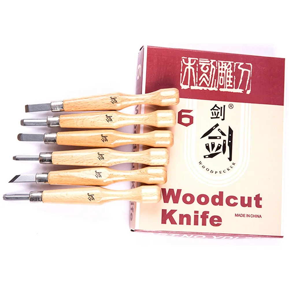 6pcs Hand Wood Carving Chisels Knife Tool For Basic Woodcut Working Clay  Wax Diy Tools And Detailed Woodworking Hand Tools - Buy Carving Knife,Wood 