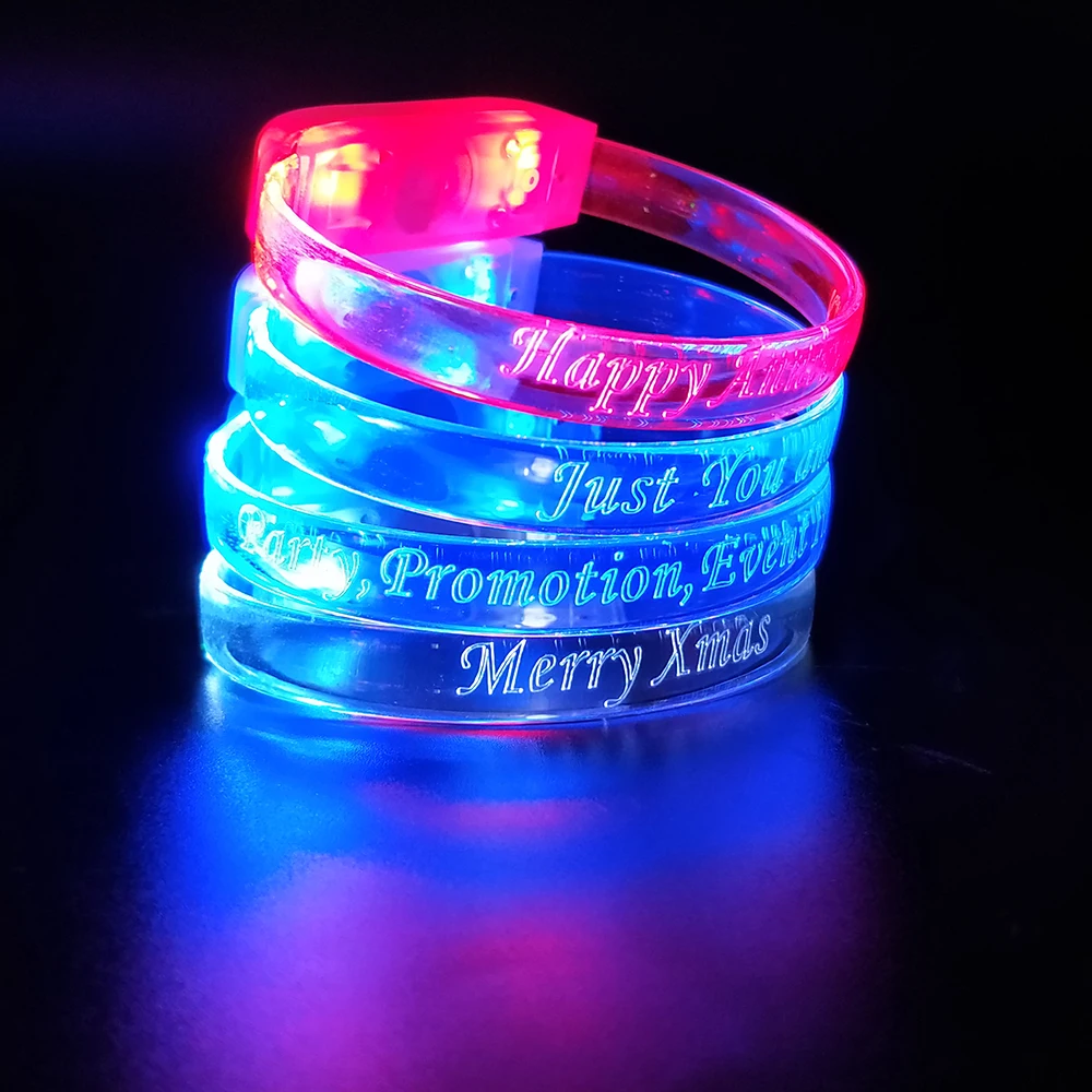 Braccialetti LED Luminosi - 8 Pezzi Multicolore Per Feste, Concerti E Eventi Sportivi - Foto 2