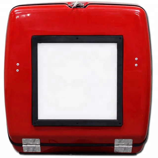 118L светодиодный мотоциклетный ящик для доставки с тремя рекламными пластинами Модель №