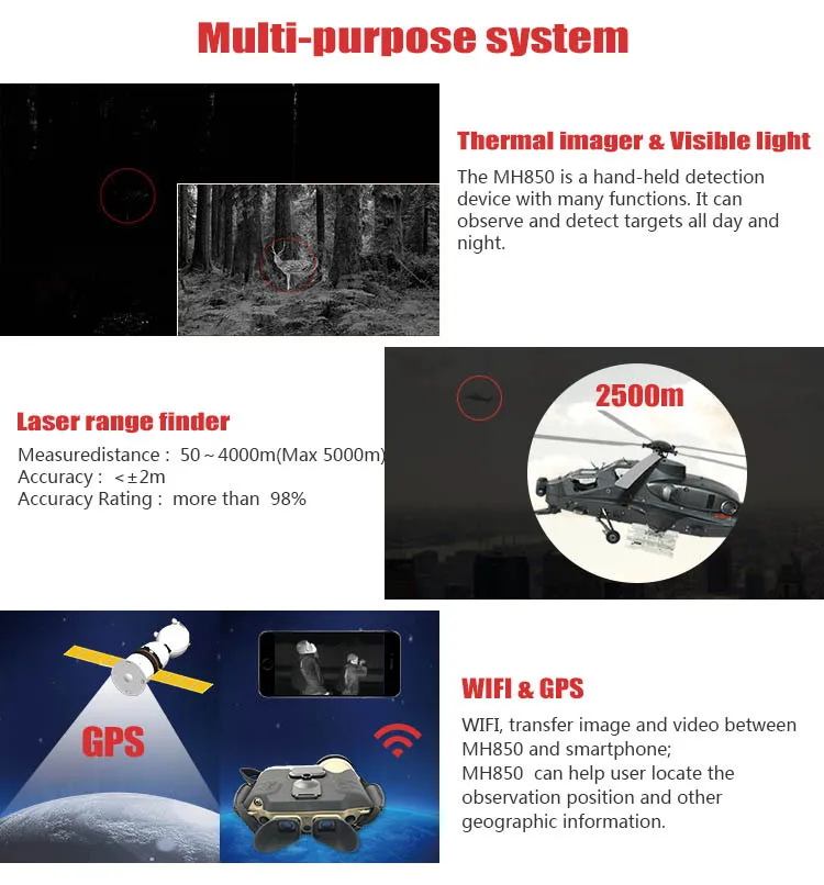 Oem Multifunction Long Distance Cheap Thermo Camera Telescope Infrared Thermal Imaging Vision