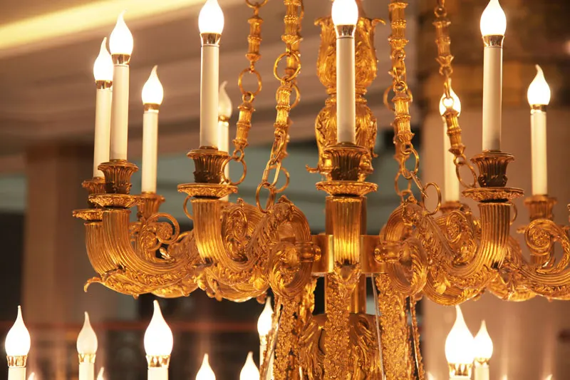 Итальянский элегантный золотой Латунный подвесной светильник античная королевская Классическая качественная люстра роскошное домашнее освещение