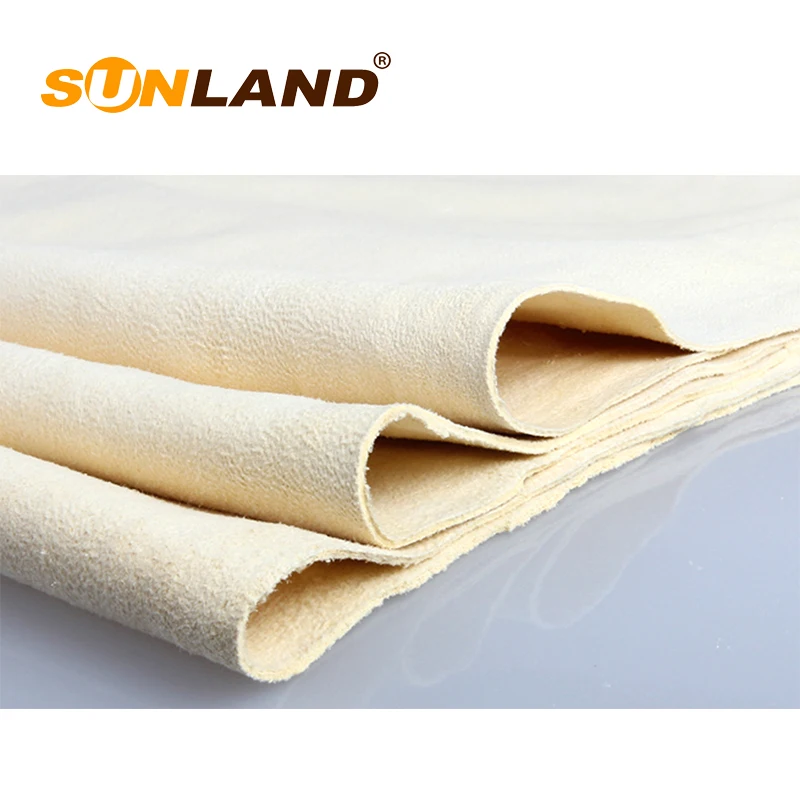 Sunland 100% natural chamois leather towel car clean drying washing cloth