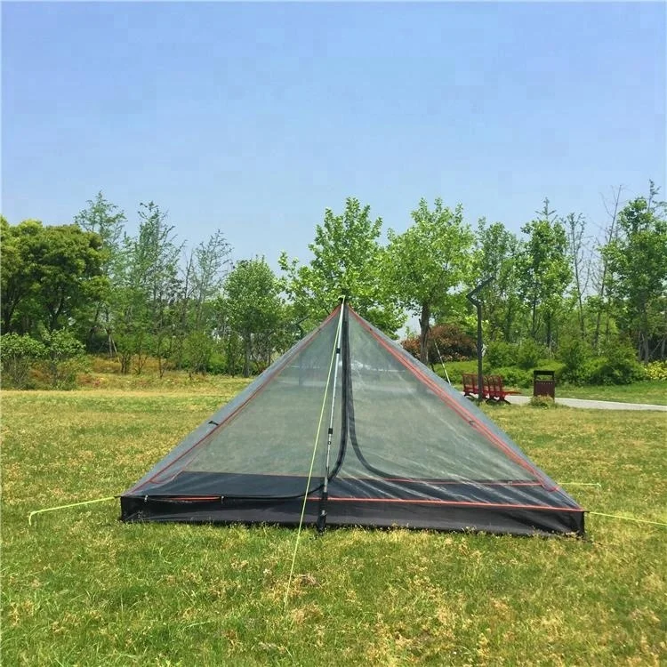 CZX-271 Single Camping Bed Mosquito Net Canopy Hot Selling Lightweight Pyramid Tent with Tent Pegs for Summer Seasons