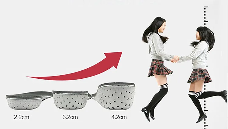 2018 супер комфортная амортизирующая стелька EVA с увеличением роста мягкой