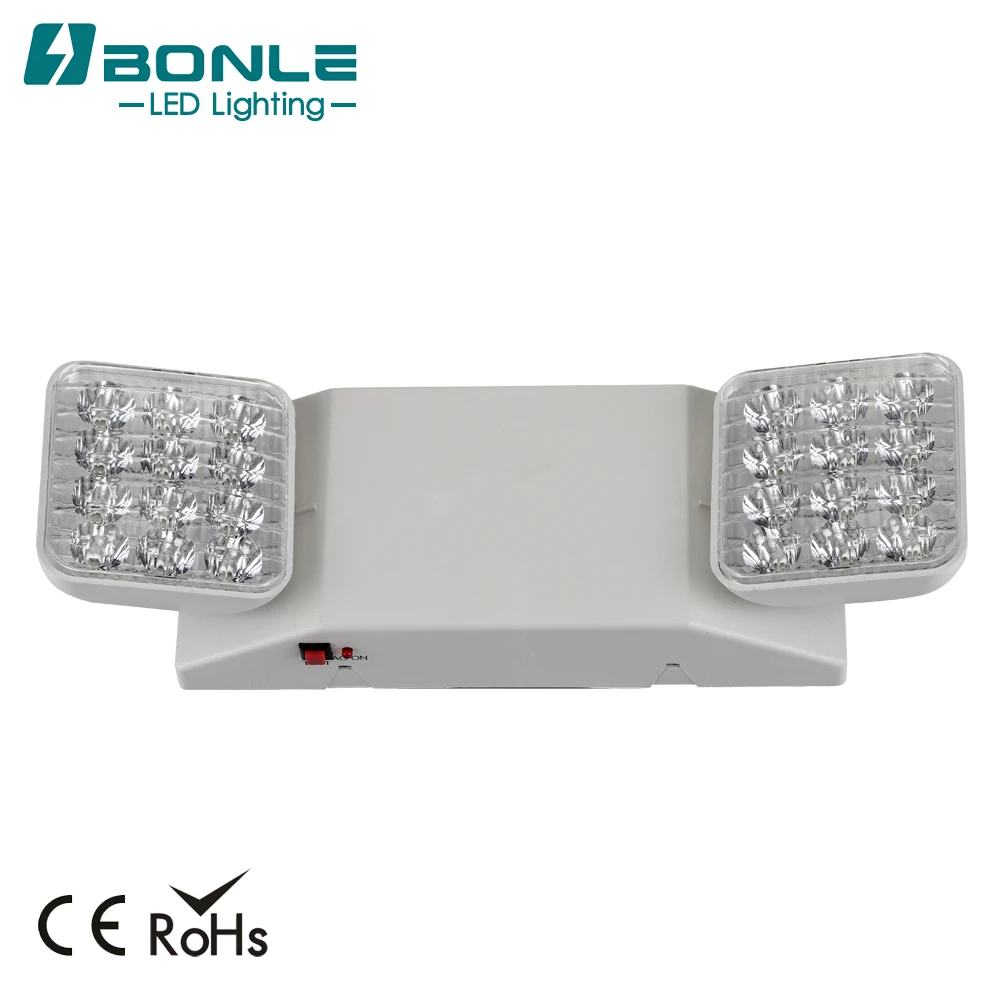 Luz de emergencia LED con capacidad remota, cabezales de lámpara LED  ajustables, iluminación de salida de batería de respaldo, luces de  emergencia