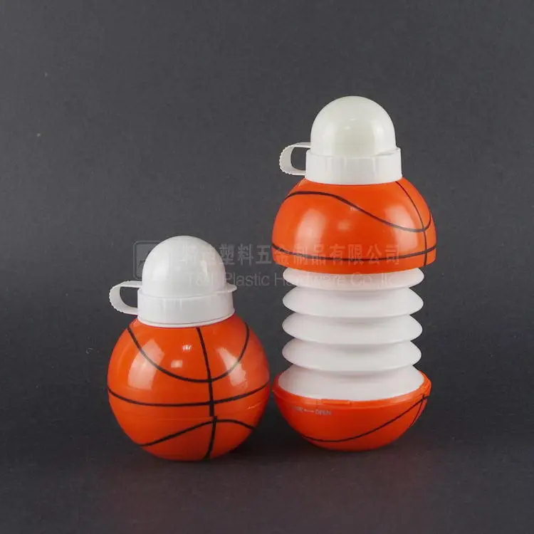 Accordion Water Bottle with Custom Logo/soccer Drinking Bottle for Kids