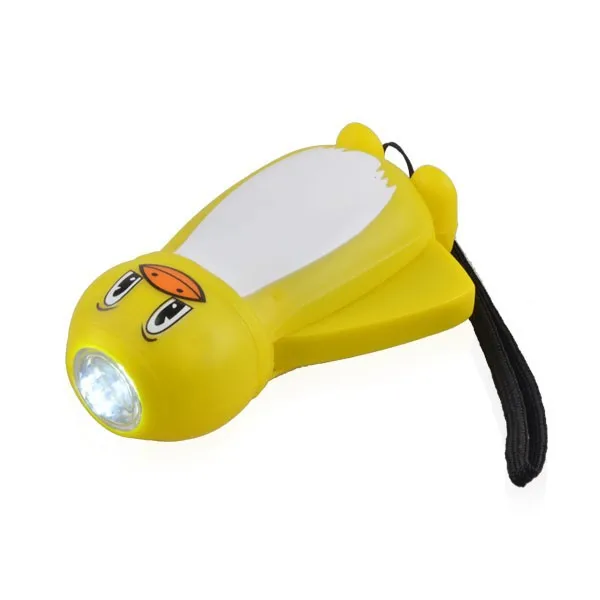 Animal Shape Kids Safety Flashlight Dynamo Recharge Kids Flashlight
