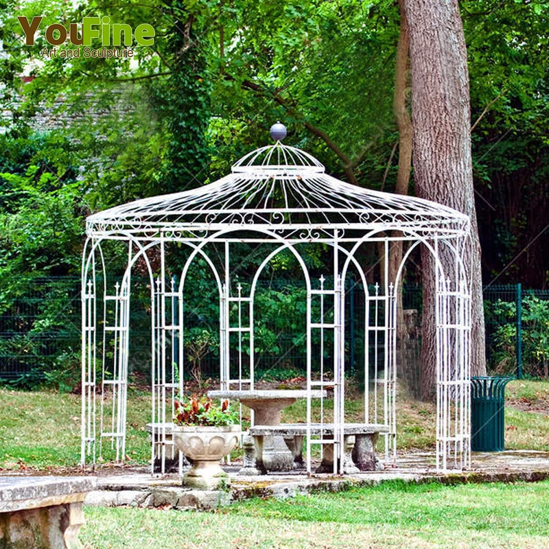 Gazebo da esterno giardino in lega di alluminio grape rack semplice gazebo  cortile padiglione in acciaio inox tenda da sole in ferro battuto  all'aperto - AliExpress