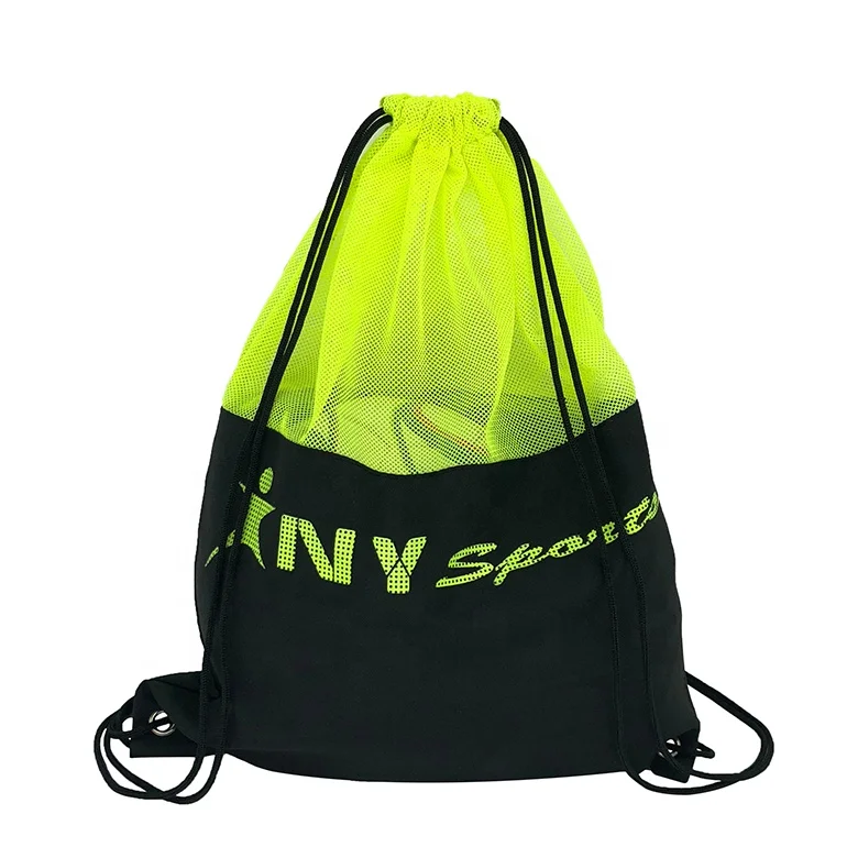 Outdoor Polyester Shoe Bag Rope Backpack Custom Sports Drawstring Gym Bags With Logo