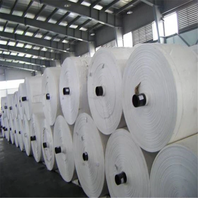Recycled Raw Materials Polypropylene Geotextile Fabric Roll pp Woven Fabric Rolls for Sand Bag Making