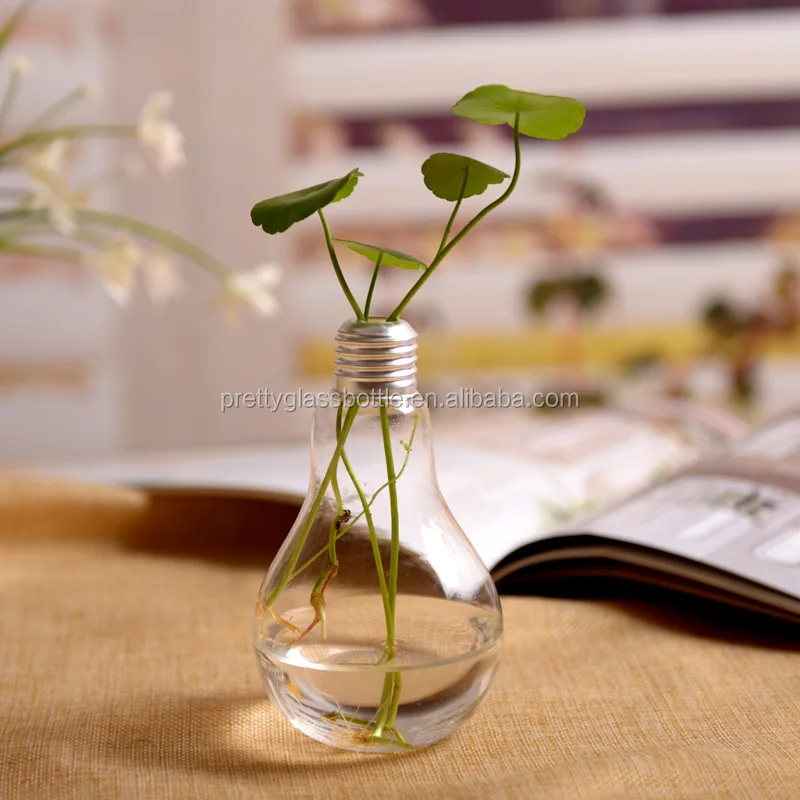 Mini Light Bulb Shaped Glass Kombucha Bottles 50ml 200ml 500ml Fancy Design Screw Cap for Carbonated Drinks Fresh Fruit Juices