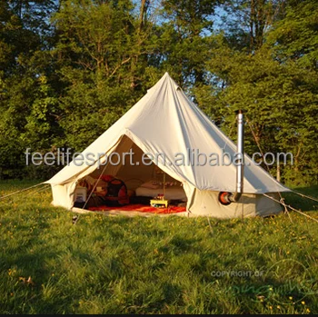Wholesale canvas bell tent 5m with stove jack hole From m.alibaba.com