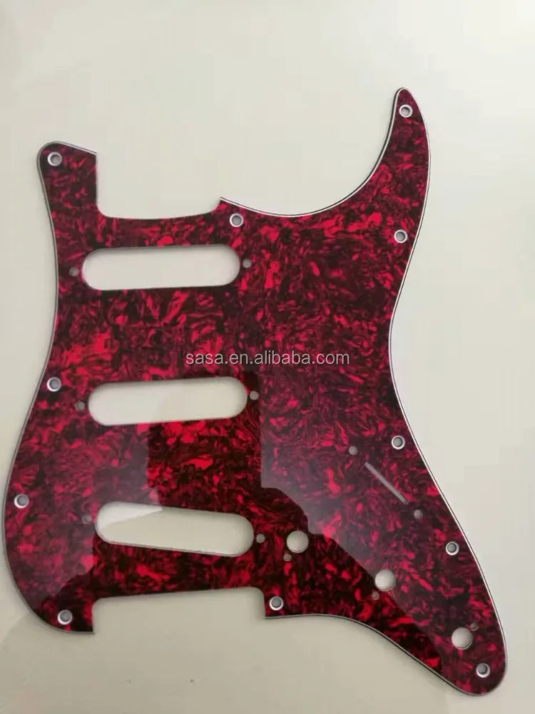 Red Tortoise Shell Guitar  ST SSS Pickguard
