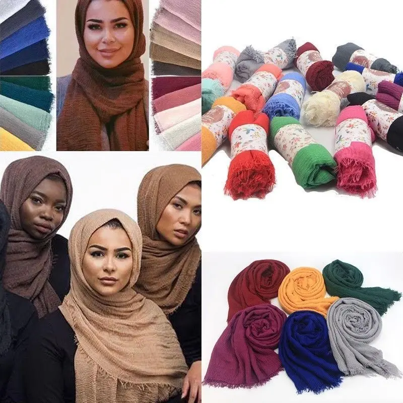 Hijab Donna Viscose 170x80 Sciarpa Hijab In Viscosa Premium Maxi - Foto 11