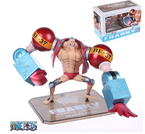 Japanese anime figure PVC doll toy Two Years Later One Piece franky PVC figure doll 18CM