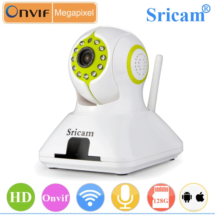 
Sricam SP006 P2P 128 г запись главная безопасность IP камера с сигнализация беспроводной дым, пир wi-fi IP камера 