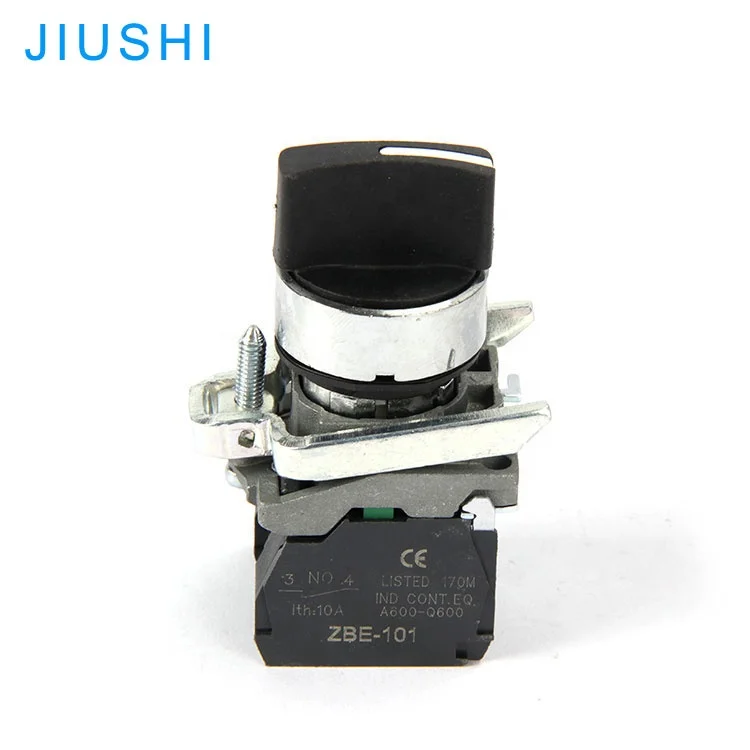 XB4-BD33 3 Way Selector Switch Rotary Three Position 2NO 12V Push ...