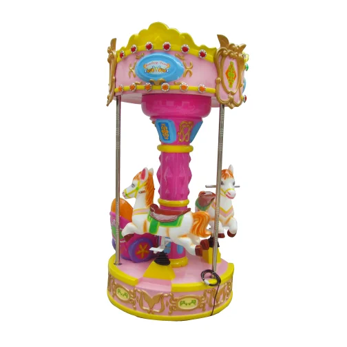 High Quality Custom Design 400W Outdoor Commercial Carousel Ride 3 Seats Small Carousel Carousel Ride