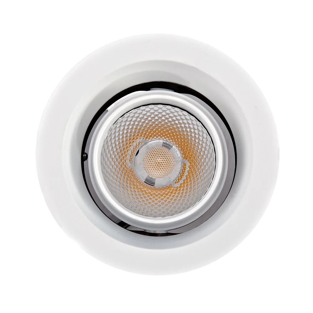 Round Shape Honeycomb LED Ceiling Lights 7W 3000K Warm White 15 Degree Smart LED Recessed Ceiling Light