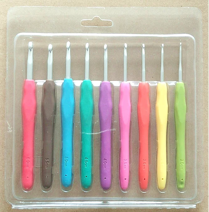 High Quality Aluminum Crochet Hook Set For Knitting Crochet Needle 9