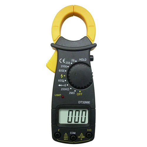 Portable Digital Clamp Meter DT3266E Voltmeter Ammeter Circuit Tester Electrical Tester Ampere Meter ACA 2A Meansurement DT3266E