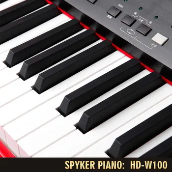 SPYKER HD-W100 Smart Digital Grand Piano 88 keys weighted keyboard  synthesizer nail red| Alibaba.com