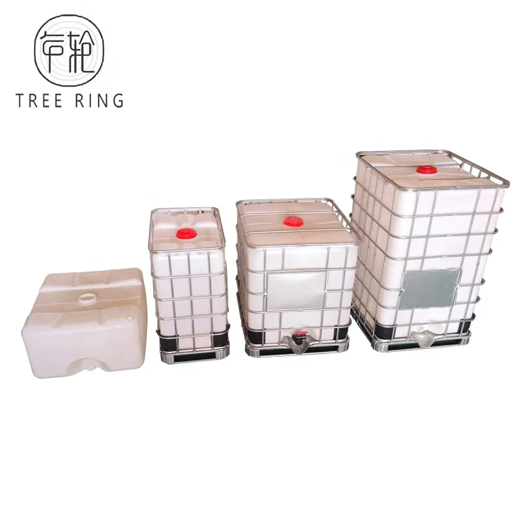 500L Rectanuglar IBC Type Rotomolding Poly Trolley Water Tote tank with Steel Cage