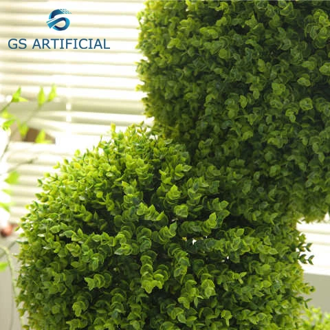 Bonsai Finto A Sfera In Vaso – Pianta Artificiale In Plastica, Alta 26 Cm (vaso 15 Cm). Perfetto Per Decorare Scrivania, Casa, Ufficio. Sempre Verde Senza Manutenzione. - 4