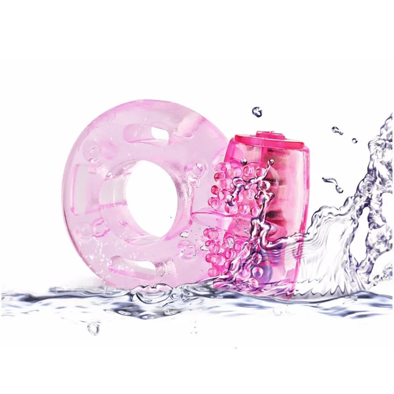 TPE Cock Ring Vibrator Fixing Sperm Vibrate Ring for Male Delay