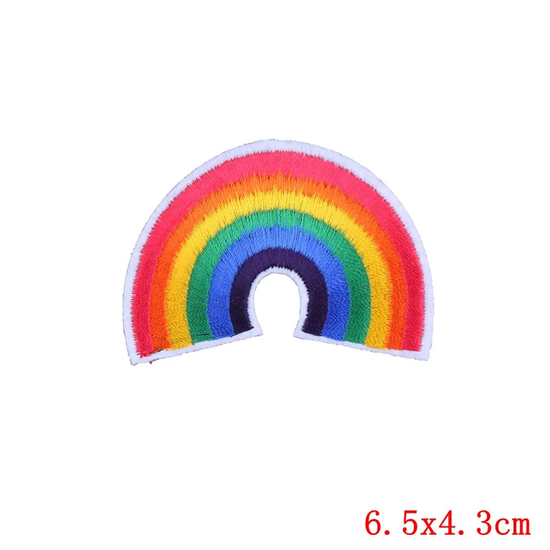 High Quality 3D Custom Embroidered LGBT Rainbow Patches Iron-On Applique for Pride Clothing